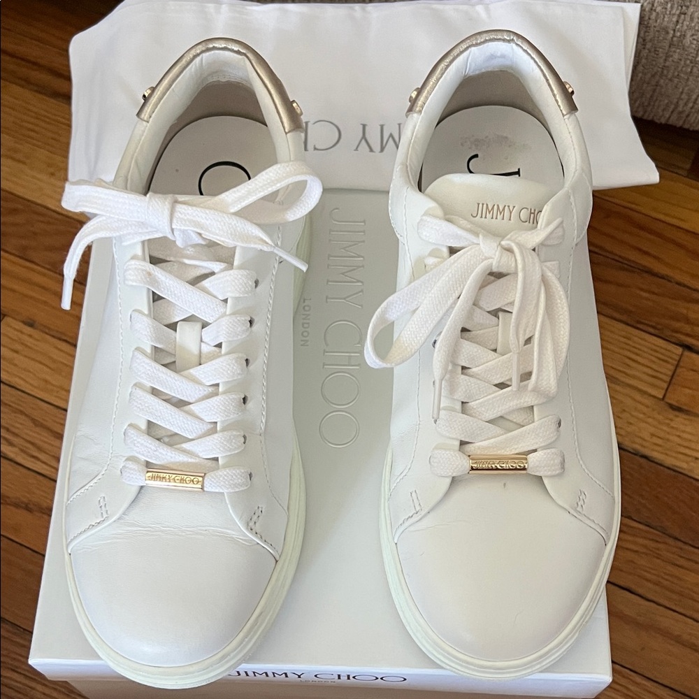 Jimmy Choo Cream Women's Sneakers